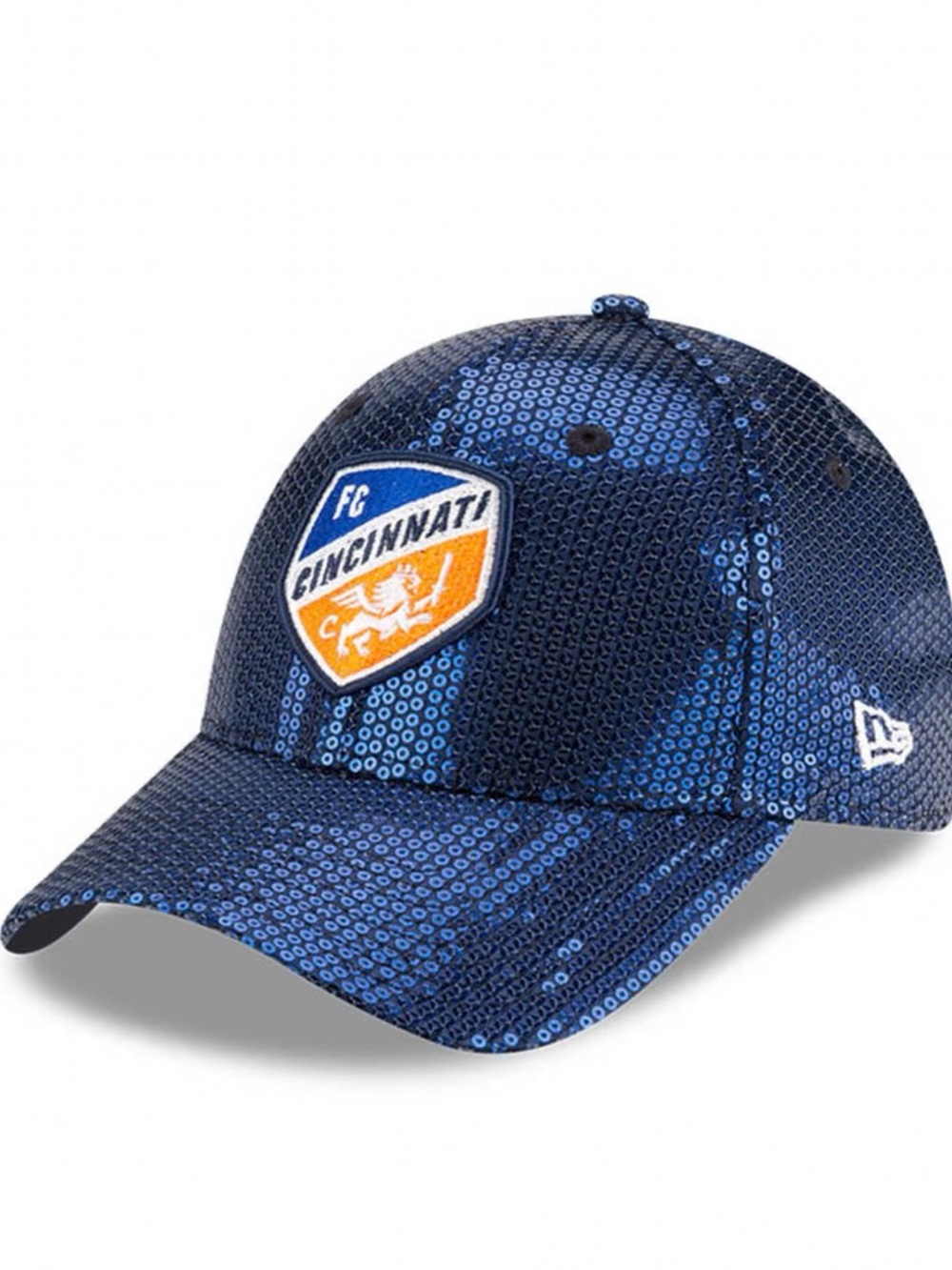 NWT New Era FC Cincinnati Blue Sequin Women’s 9FORTY Official MLS Glam Cap - Picture 4 of 9